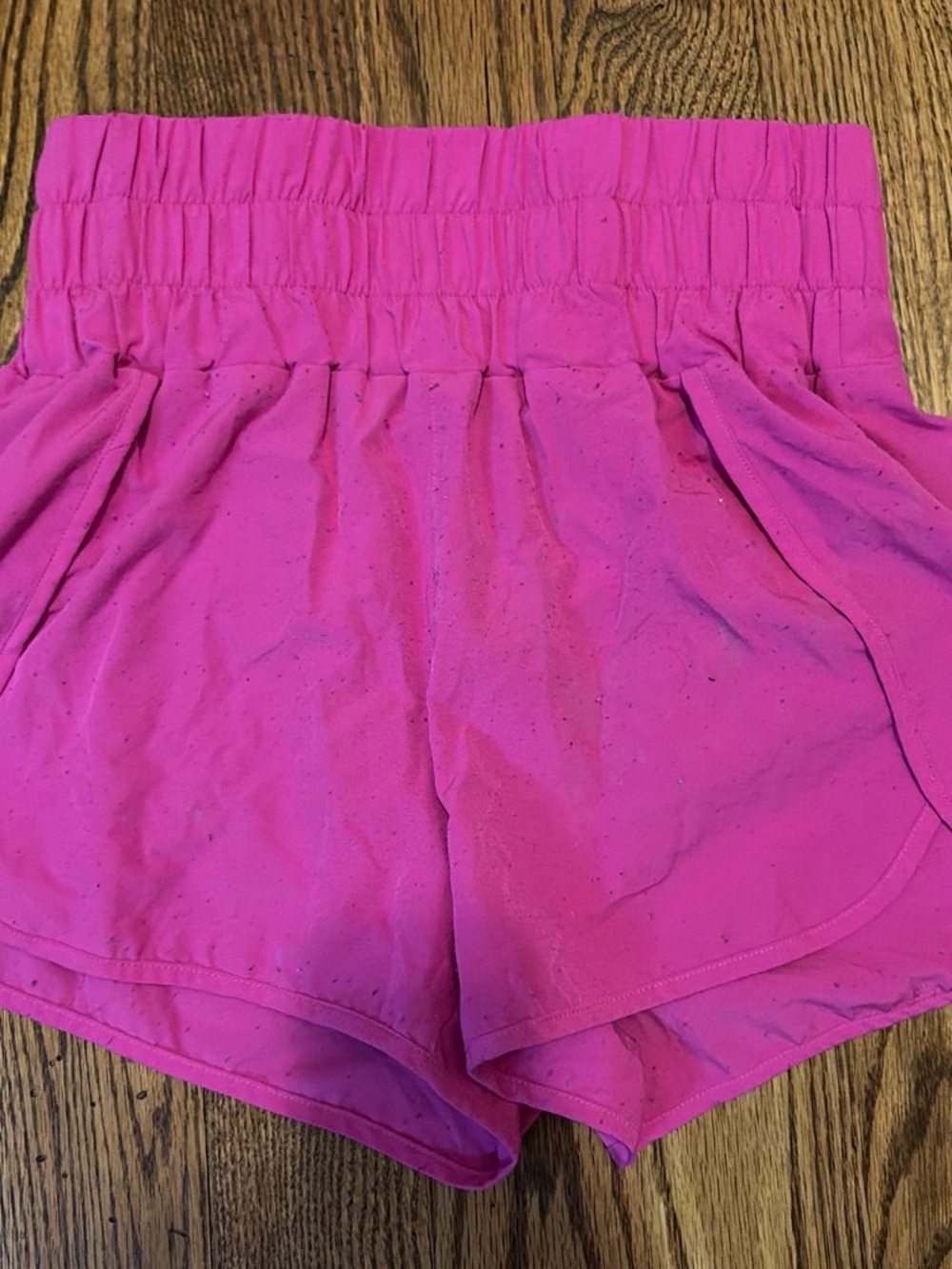 Women's Athletic High-Waist Running Shorts — Hot Pink